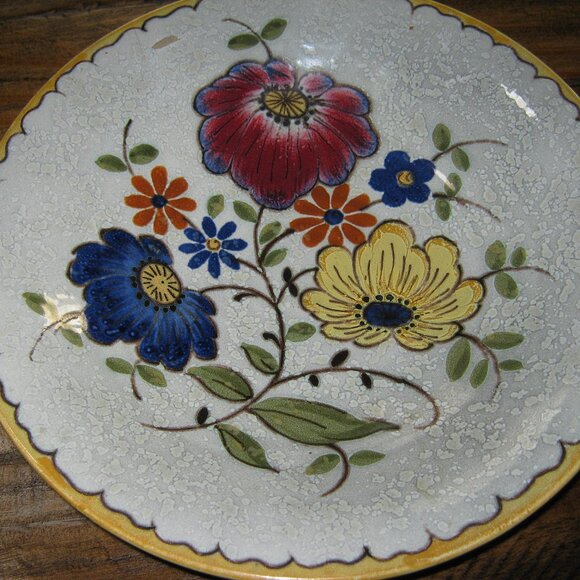 Signed Zuid Holland from Gouda Shallow Bowl 10". - Picture 1 of 3